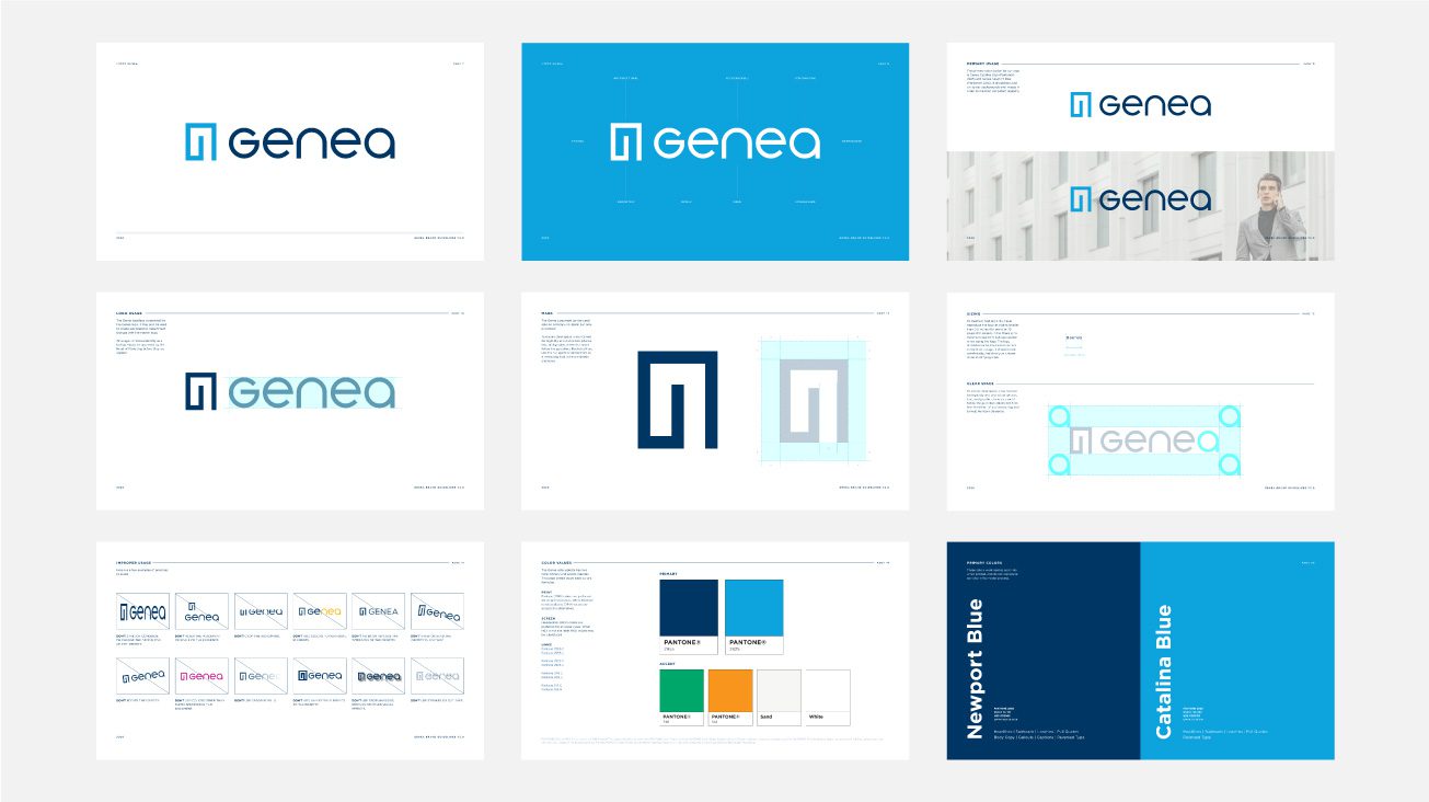 Genea's corporate brand standards