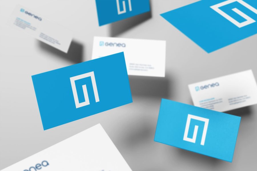 Genea's new business cards