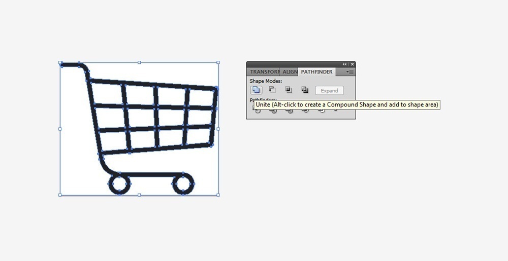 merging vectors together using unite