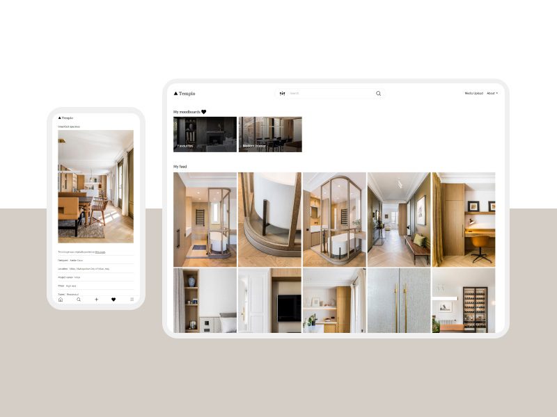 Templo - Inspiration Sharing Platform for Interior Designers