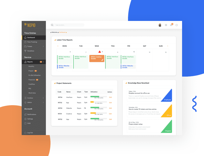 Custom Time Tracking App