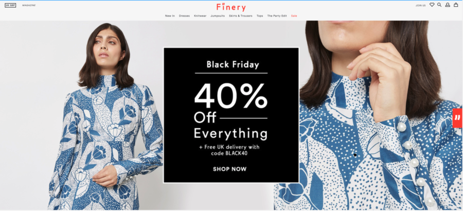 Finery London website